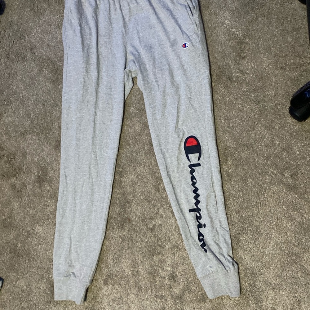 Champion sweatpants thin material boys medium size